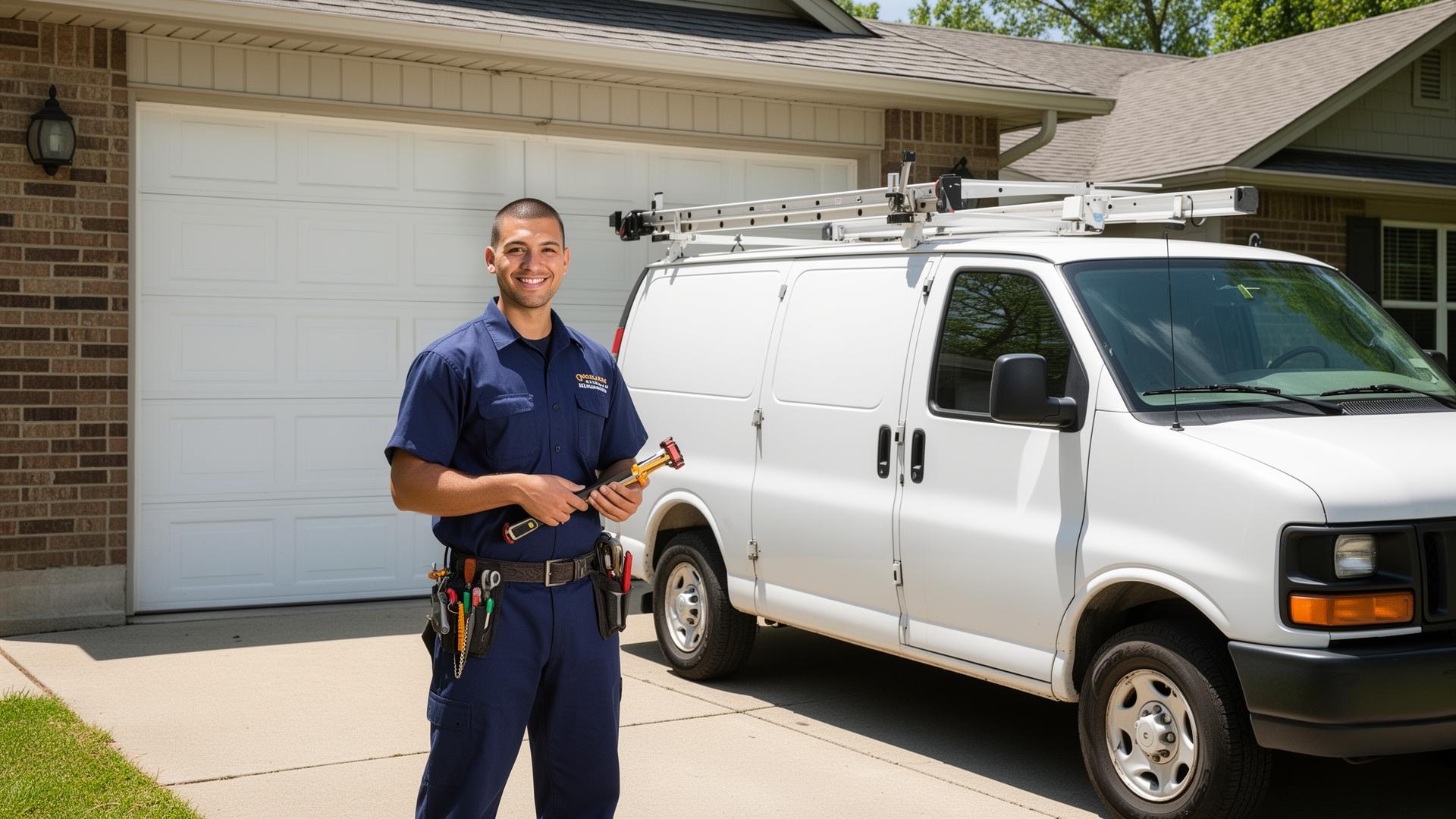 Garage Doors professional at work